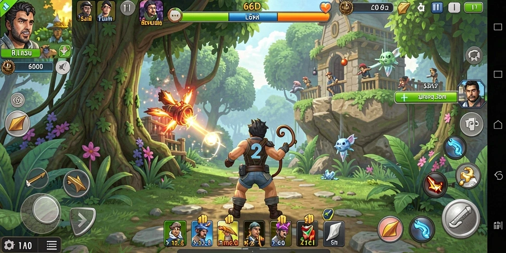 Screenshot gameplay 66D yang menunjukkan momen seru dalam permainan arcade.