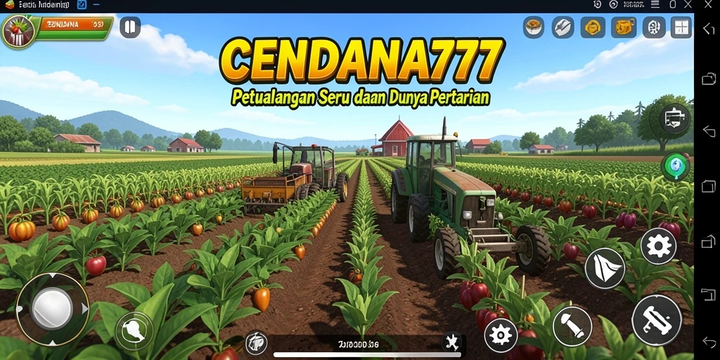 Tampilan gameplay pertanian yang menarik di CENDANA777.