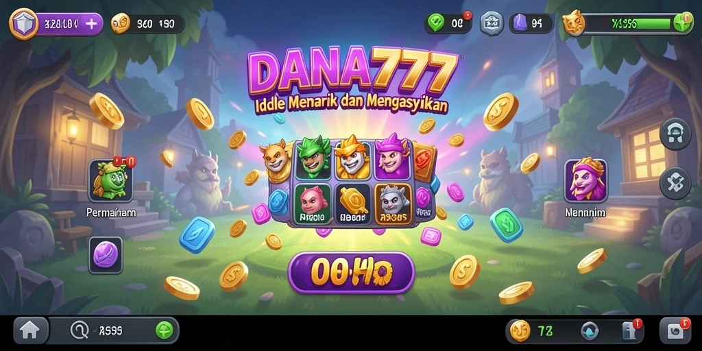 Screenshot gameplay DANA777 yang menampilkan aksi Idle yang menakjubkan.