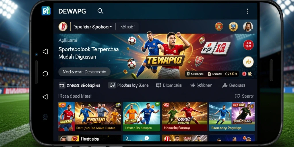 Tampilan gameplay Sportsbook DEWAPG saat taruhan langsung.
