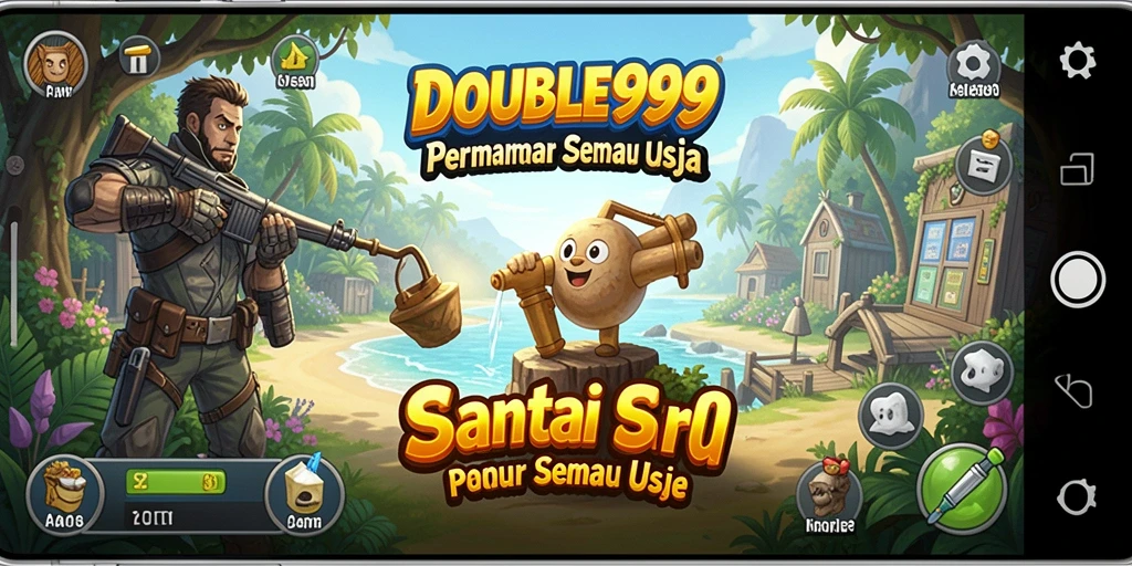 Tampilan gameplay seru dari DOUBLE999 yang mudah dimainkan.