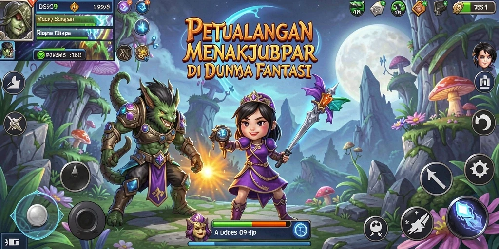 Tangkapan layar DS99 menunjukkan aksi seru dalam petualangan Epic.