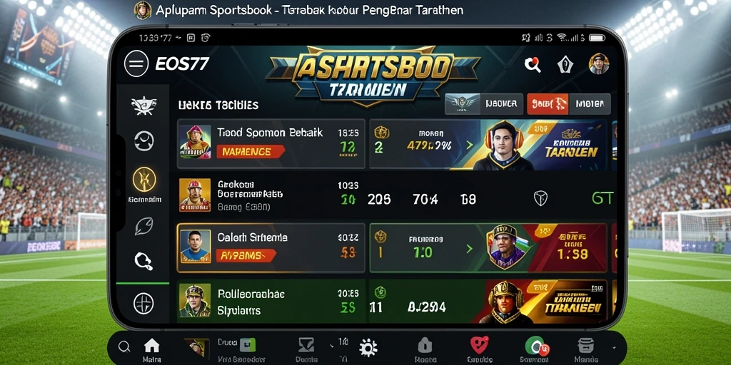 Tampilan gameplay taruhan olahraga di EOS77 yang menarik dan interaktif.
