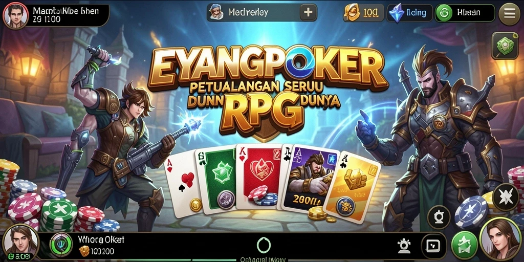 Tampilan menarik dari gameplay EYANGPOKER di dunia RPG.