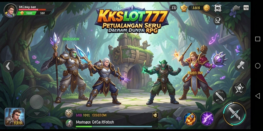 Tangkapan layar KKSLOT777 menampilkan aksi pertempuran yang mendebarkan dalam gameplay RPG.