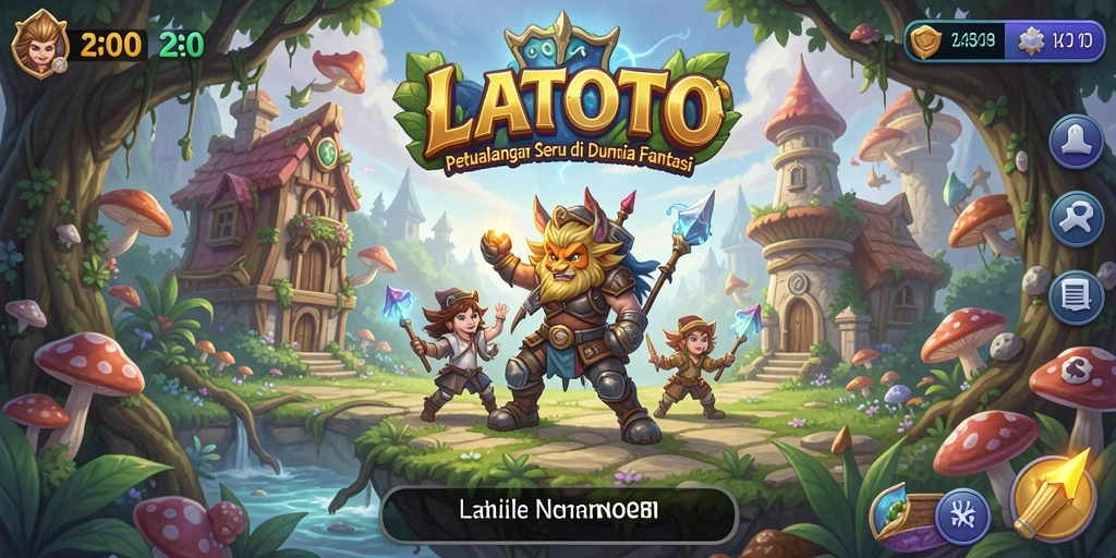 Tampilan gameplay menarik dan penuh aksi di LATOTO.