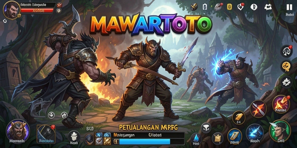 Gameplay seru dan menarik dalam petualangan RPG MAWARTOTO.