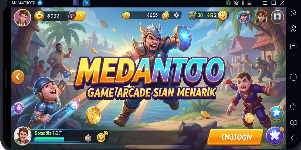 Tampilan gameplay menegangkan dari MEDANTOTO yang penuh warna.