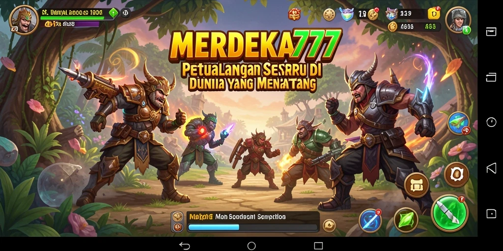 Screenshot menampilkan gameplay seru di MERDEKA777.