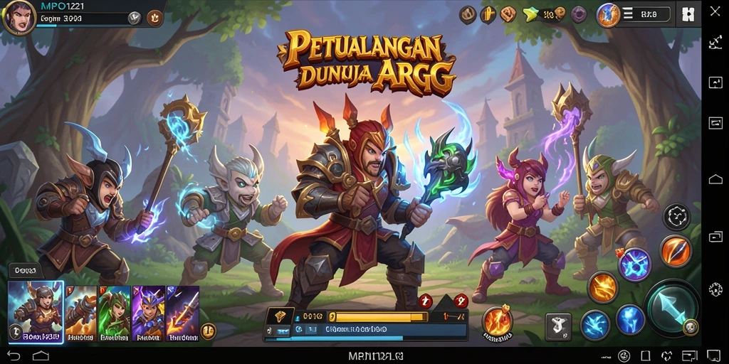 Tangkapan layar yang memperlihatkan aksi pertarungan seru dalam MPO1221.