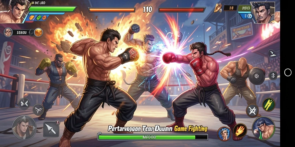 Gameplay MPOID menampilkan pertarungan seru dan karakter yang beragam.