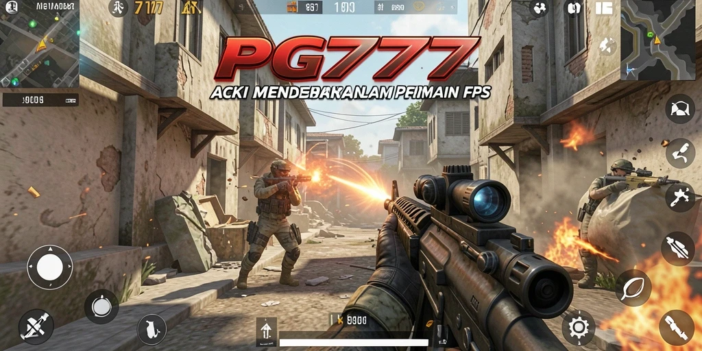 Tangkapan layar PG777 menampilkan aksi hebat dalam pertempuran FPS.