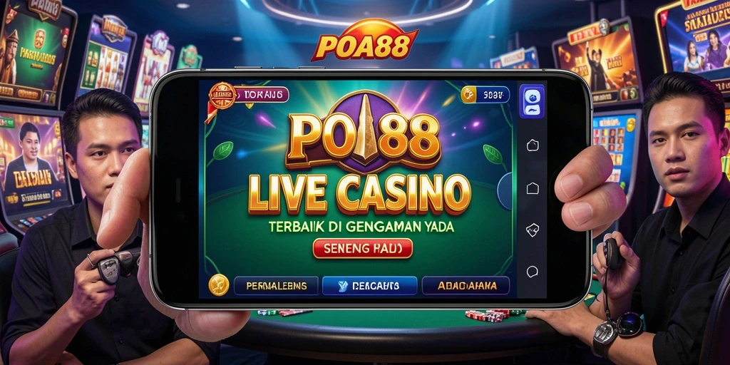 Tampilan gameplay Live Casino yang mendebarkan di aplikasi POA88.