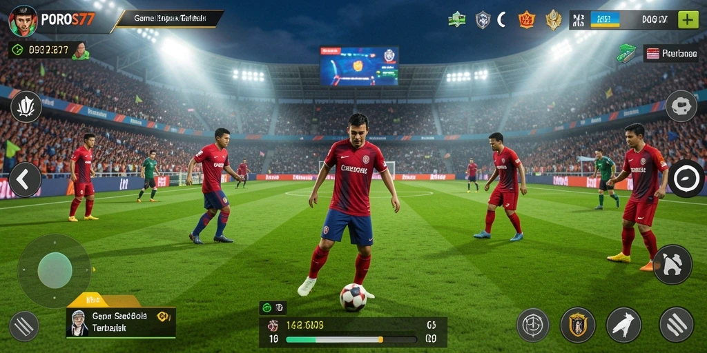 Tampilan gameplay POROS77 menampilkan strategi dan keterampilan di lapangan.