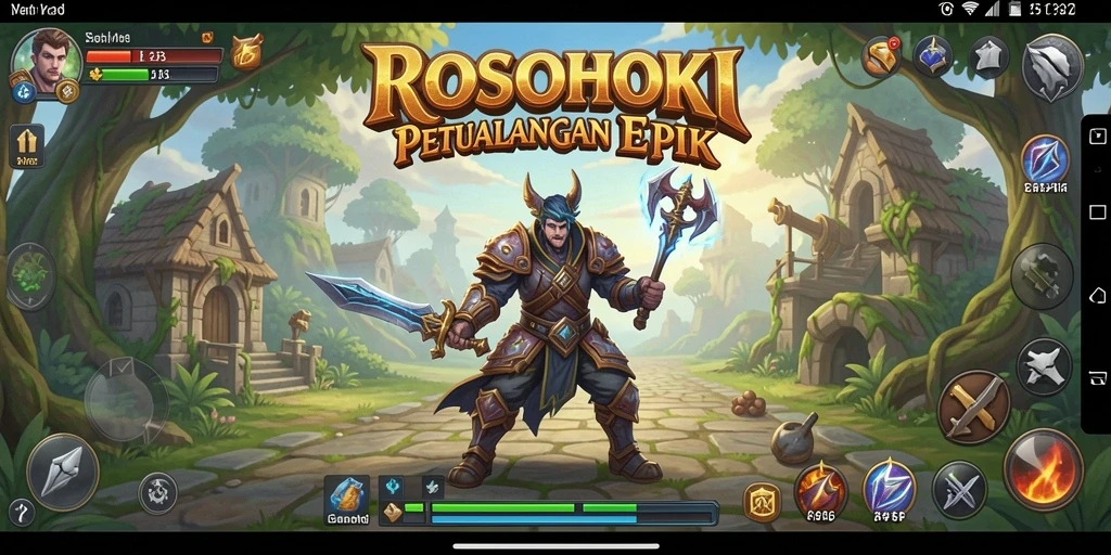 Tampilan menarik dari gameplay RPG di ROSOHOKI.