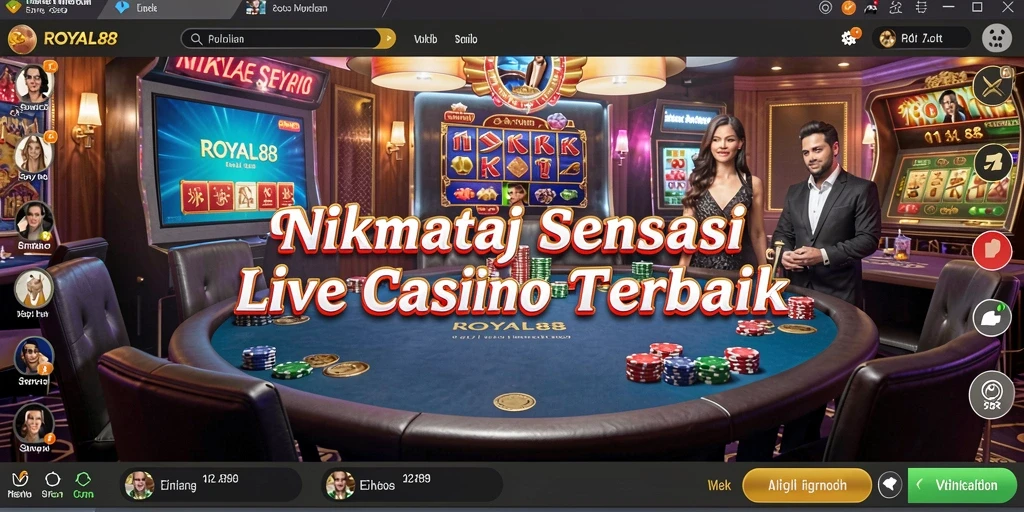 Gameplay langsung di <strong>ROYAL88</strong> dengan dealer yang ramah dan interaktif.