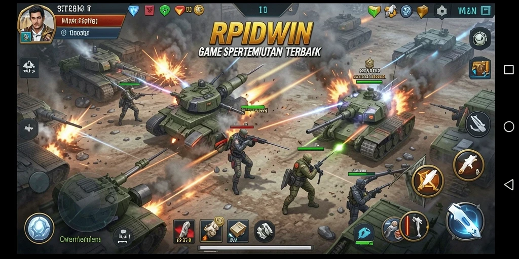 Tampilan mendebarkan dari pertempuran strategis RPIDWIN.