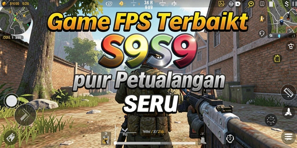 Tampilan gameplay FPS yang mendebarkan di S9S9.