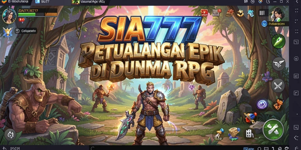 Gameplay SIA777 yang menampilkan petualangan dan pertarungan epik.