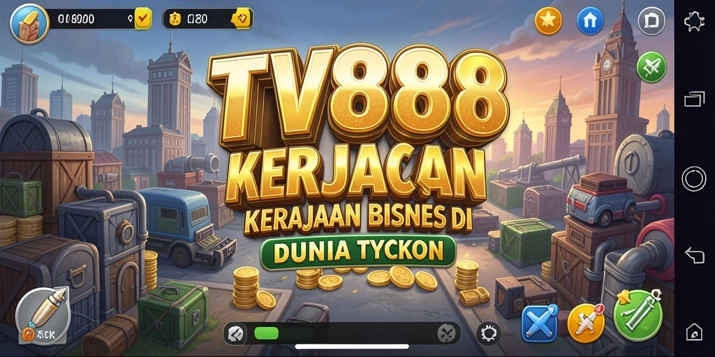 Tampilan gameplay TV888 yang menarik dengan elemen Tycoon yang menyenangkan.