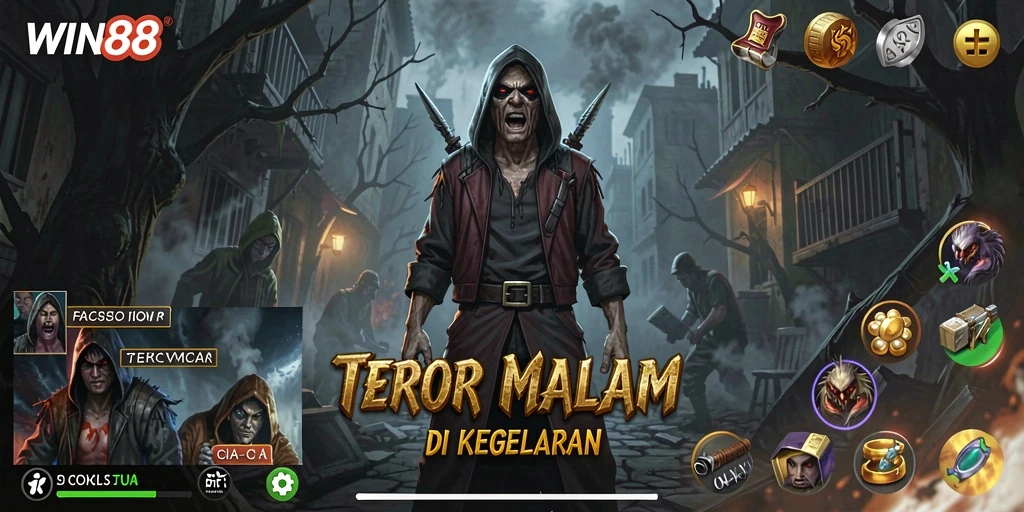 Tangkapan layar gameplay WIN88 menampilkan suasana horror yang mencekam.