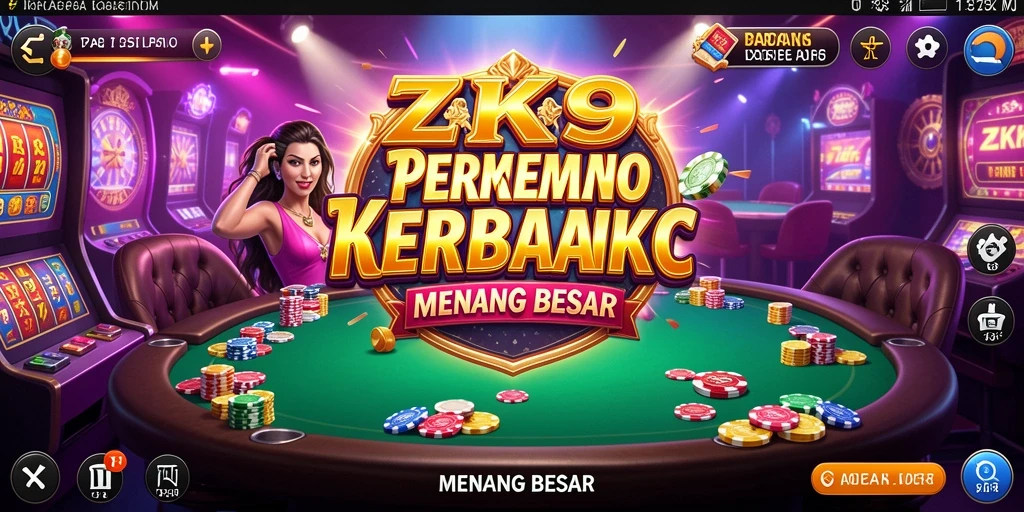 Gambaran gameplay ZK9 yang seru di Kasino virtual.